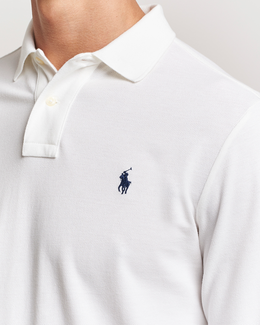 Heren | Polo's | Polo Ralph Lauren | Custom Slim Fit Long Sleeve Polo White