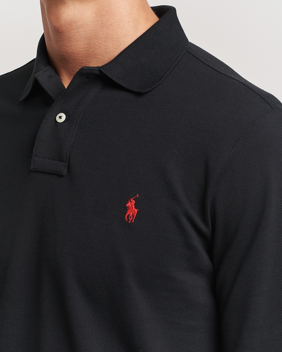 Heren | Polo's | Polo Ralph Lauren | Custom Slim Fit Long Sleeve Polo Polo Black