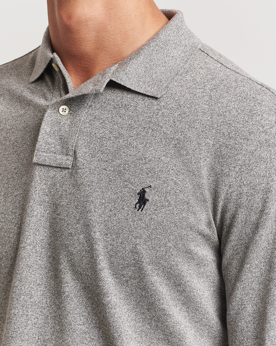 Heren | Polo's | Polo Ralph Lauren | Custom Slim Fit Long Sleeve Polo Canterbury Heather