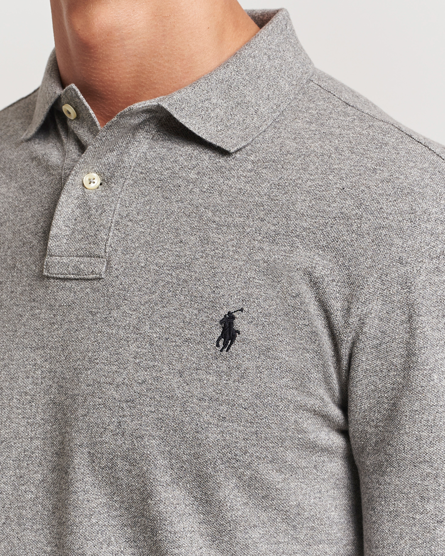 Heren | Polo's | Polo Ralph Lauren | Slim Fit Long Sleeve Polo Canterbury Heather