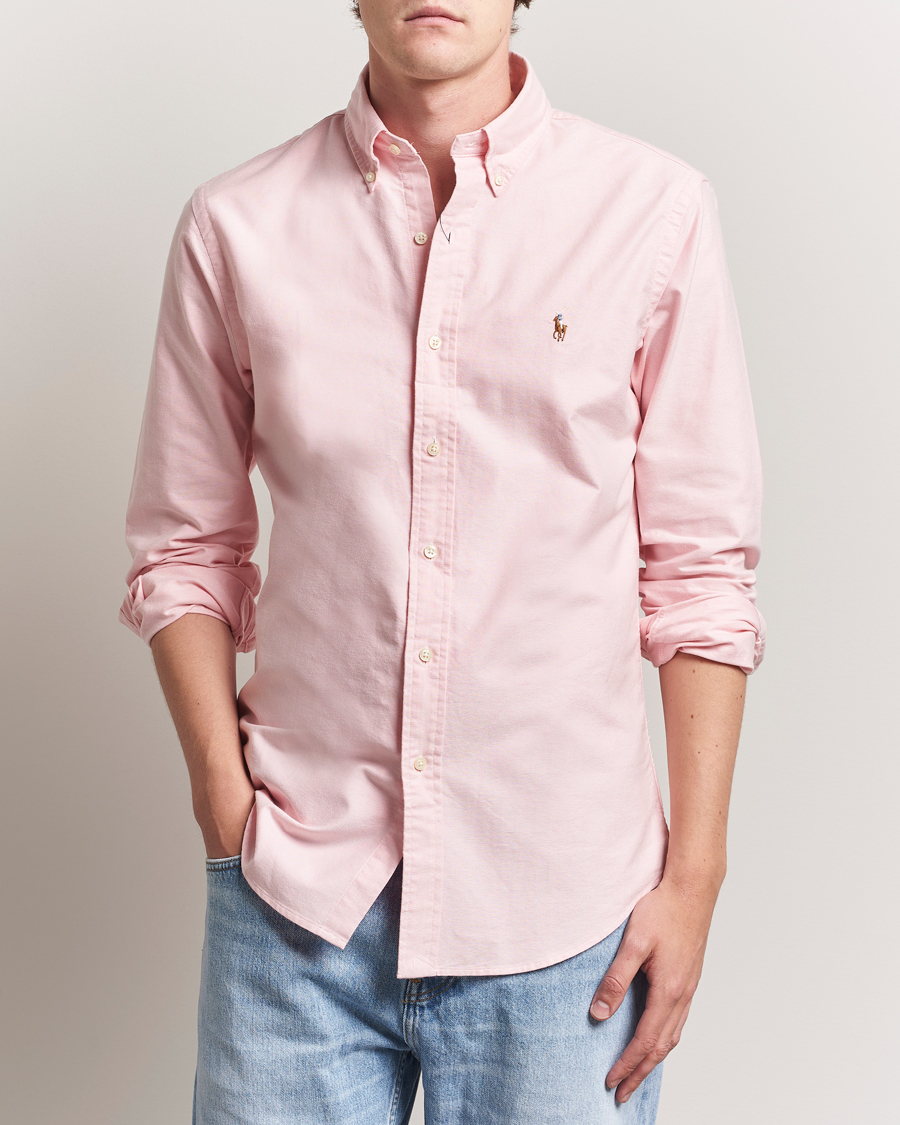 Homme | Chemises | Polo Ralph Lauren | Custom Fit Oxford Shirt Pink