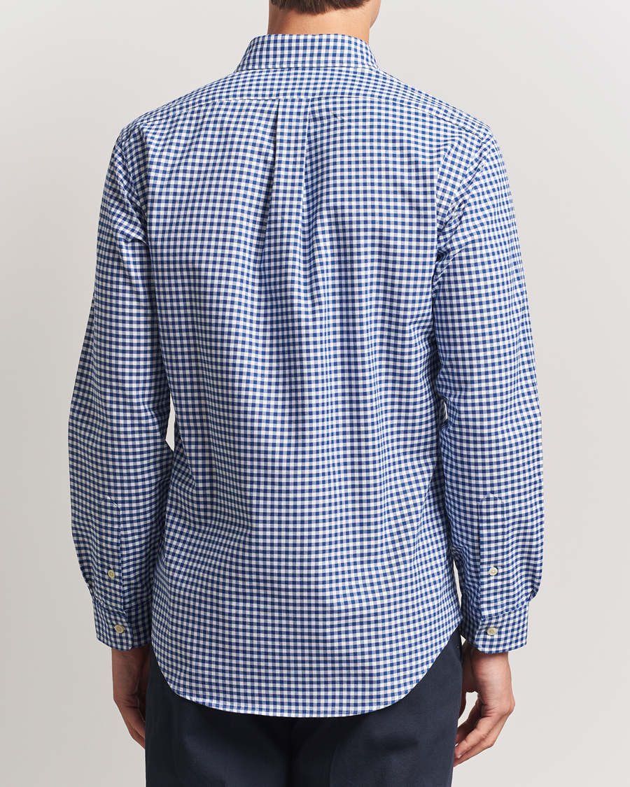 Homme | Chemises | Polo Ralph Lauren | Custom Fit Oxford Gingham Shirt Blue/White