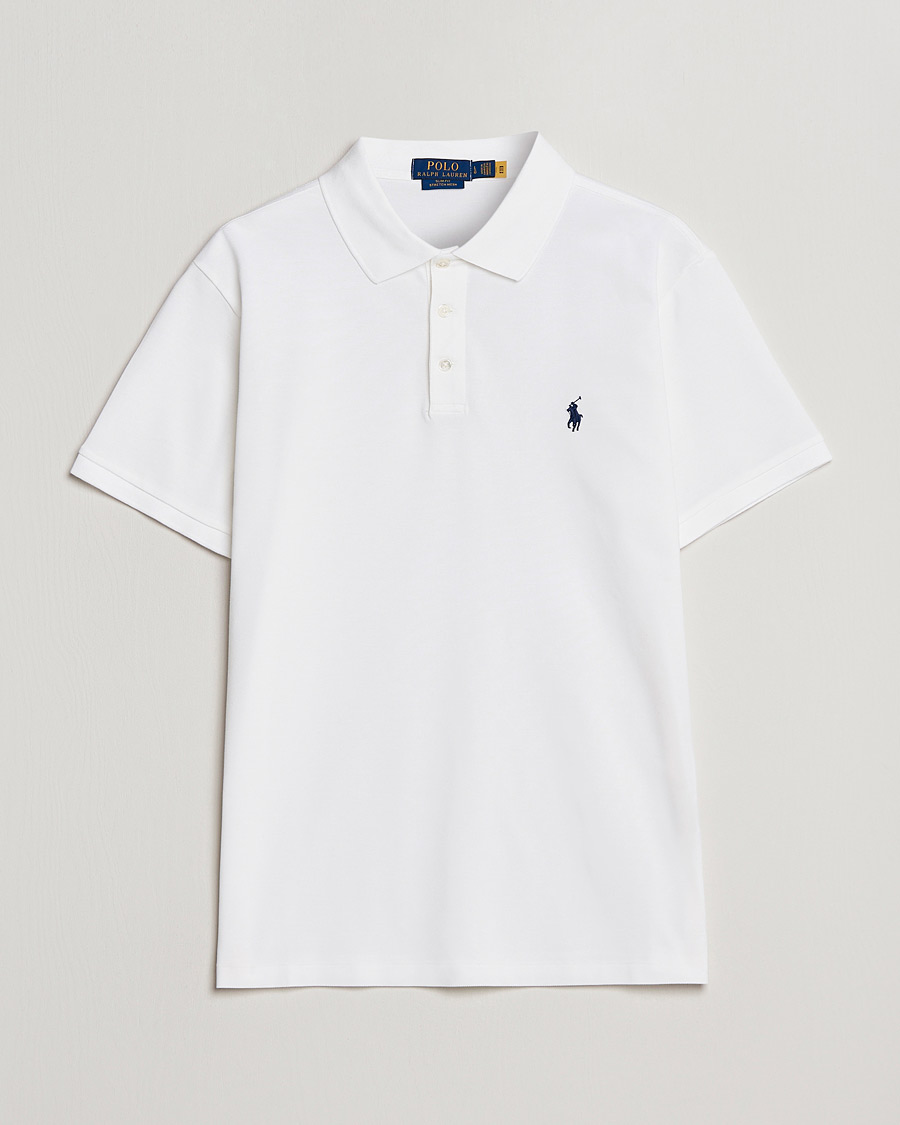 Homme | Polos | Polo Ralph Lauren | Slim Fit Stretch Polo White