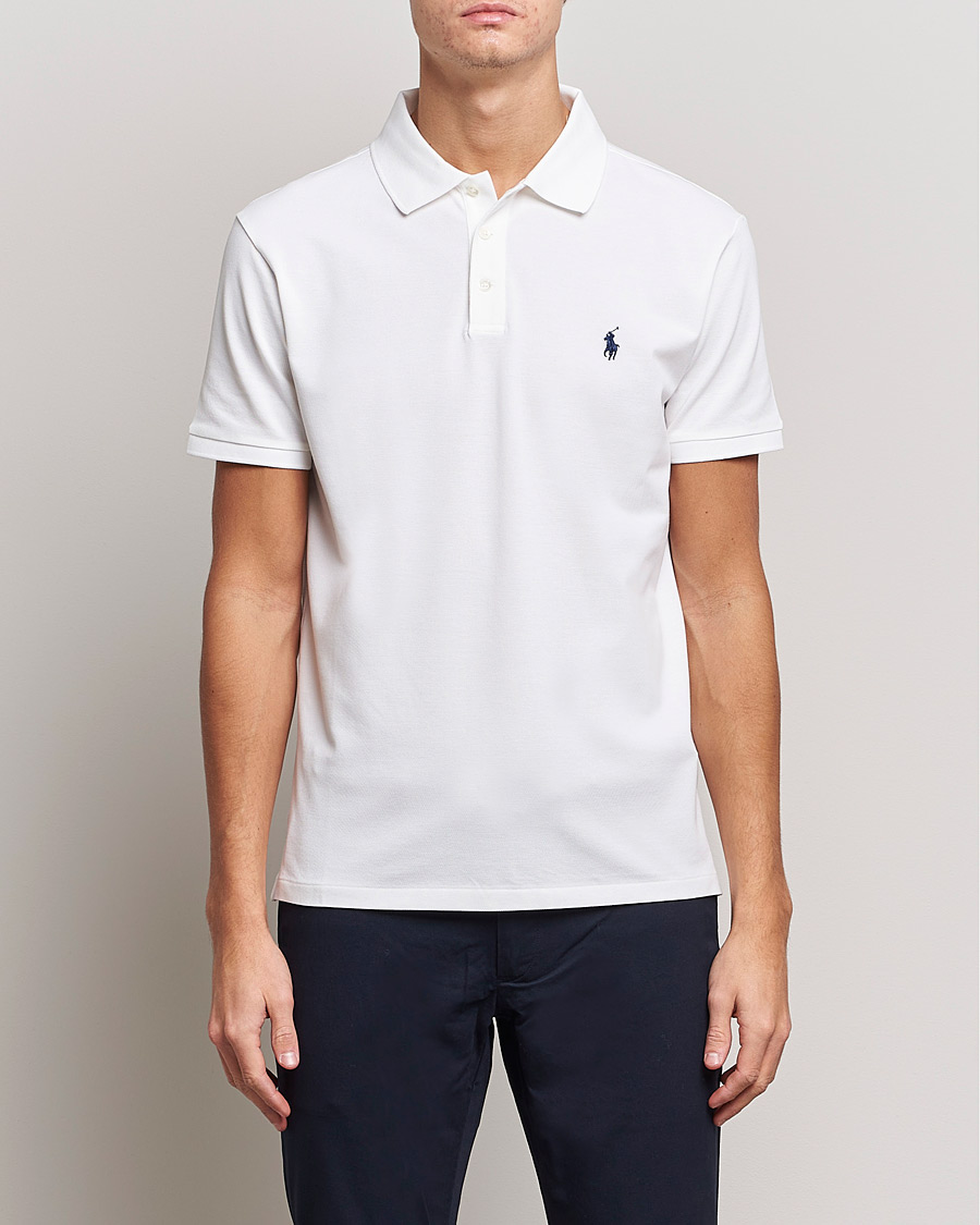 Homme | Polos | Polo Ralph Lauren | Slim Fit Stretch Polo White