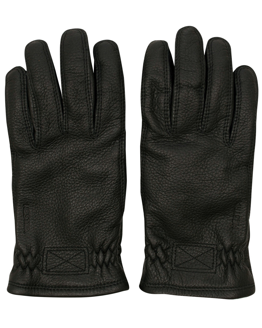 Homme | Hestra Särna Fleece Liner Elkskin Glove Black | Hestra | Särna Fleece Liner Elkskin Glove Black
