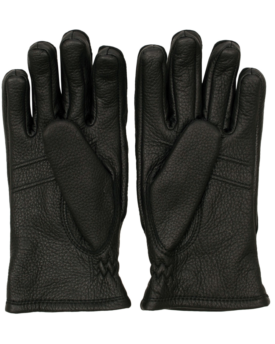 Homme | Hestra Särna Fleece Liner Elkskin Glove Black | Hestra | Särna Fleece Liner Elkskin Glove Black