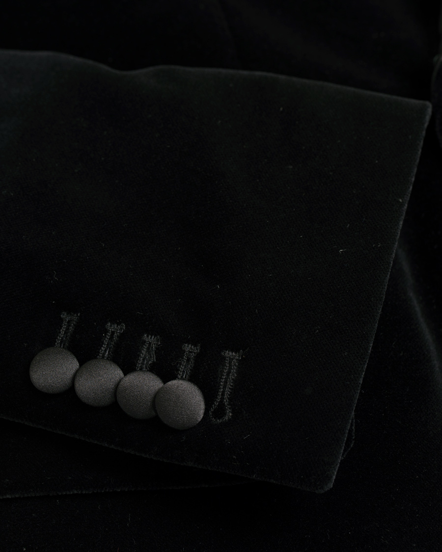 Heren | Blazers | Morris Heritage | Tuxedo Velvet Shawl Collar Double Breasted Blazer Black