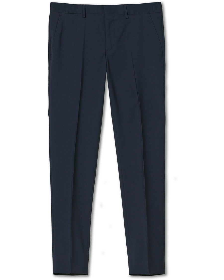 Homme | Pantalons | J.Lindeberg | Paulie Comfort Wool Trousers Navy