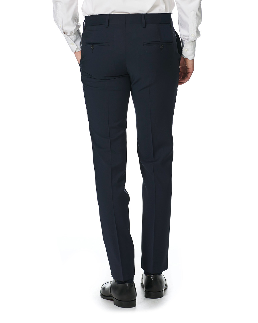 Homme | Pantalons | J.Lindeberg | Paulie Comfort Wool Trousers Navy