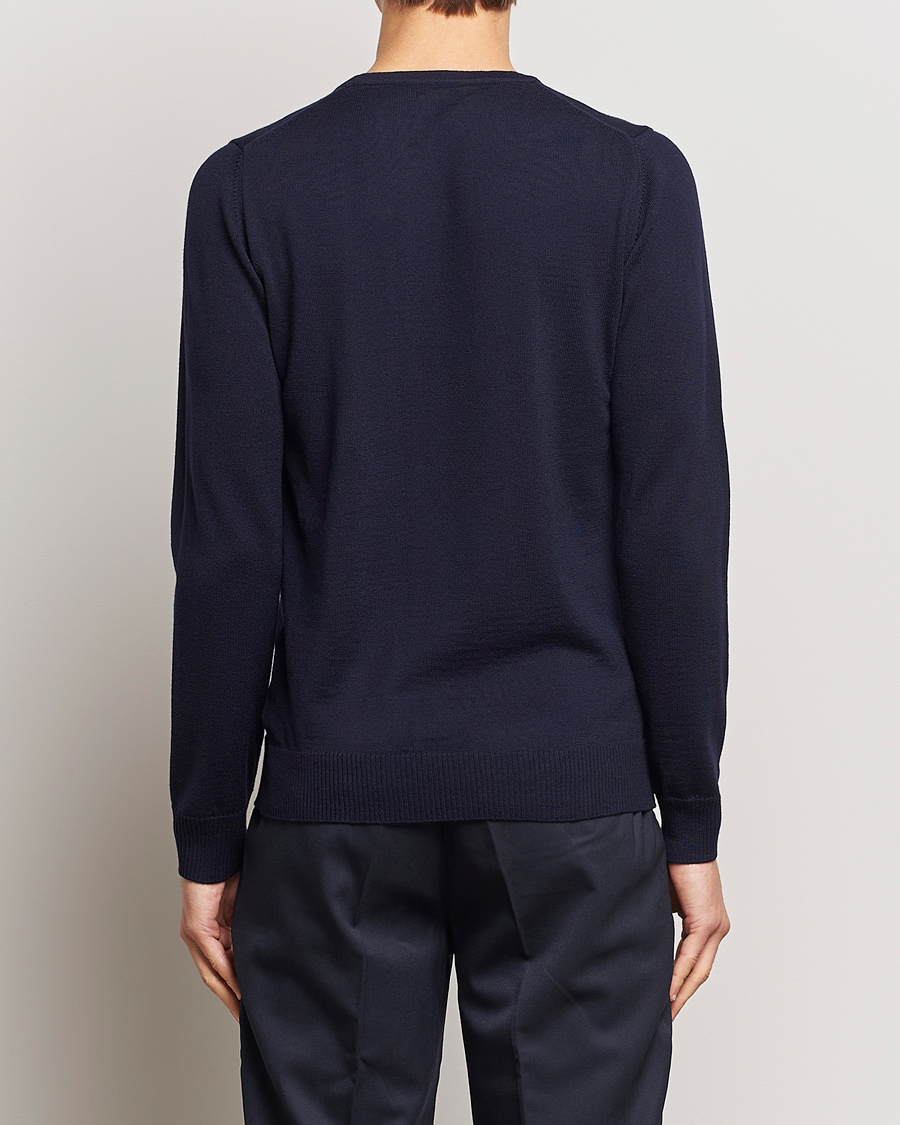 Heren | Truien | J.Lindeberg | Lyle True Merino Crew Neck Pullover Navy