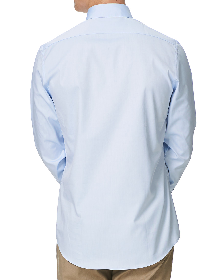 Heren | Overhemden | Stenströms | Slimline Button Down Shirt Light Blue