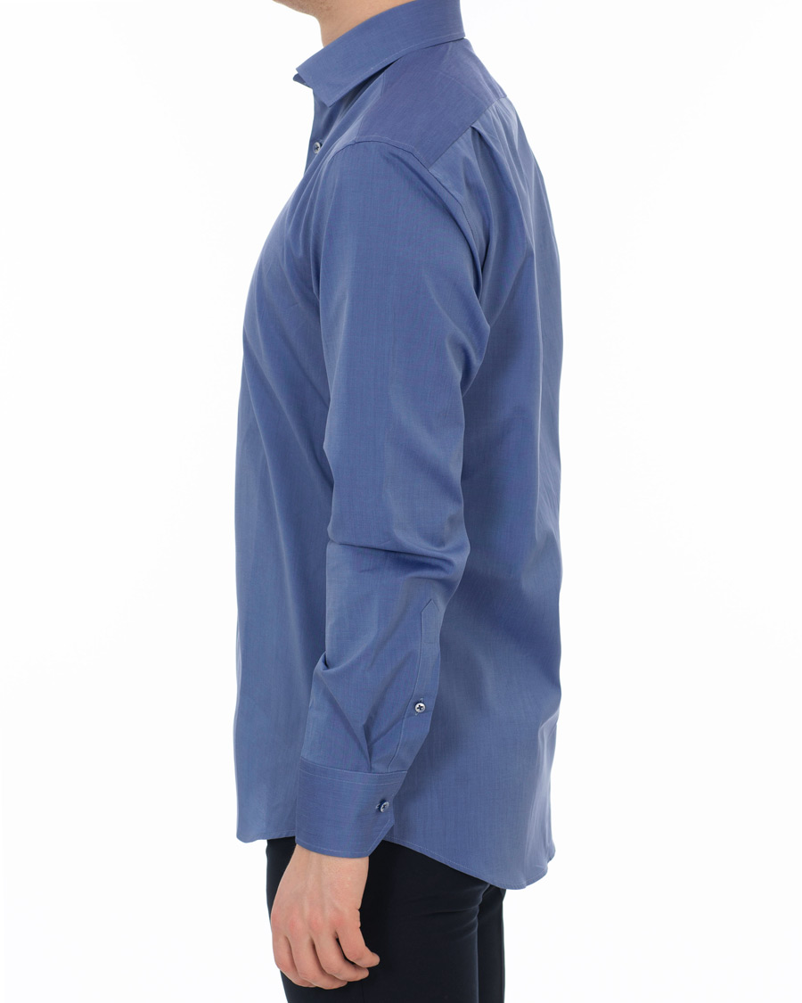 Heren | Overhemden | Stenströms | Fitted Body Shirt Navy