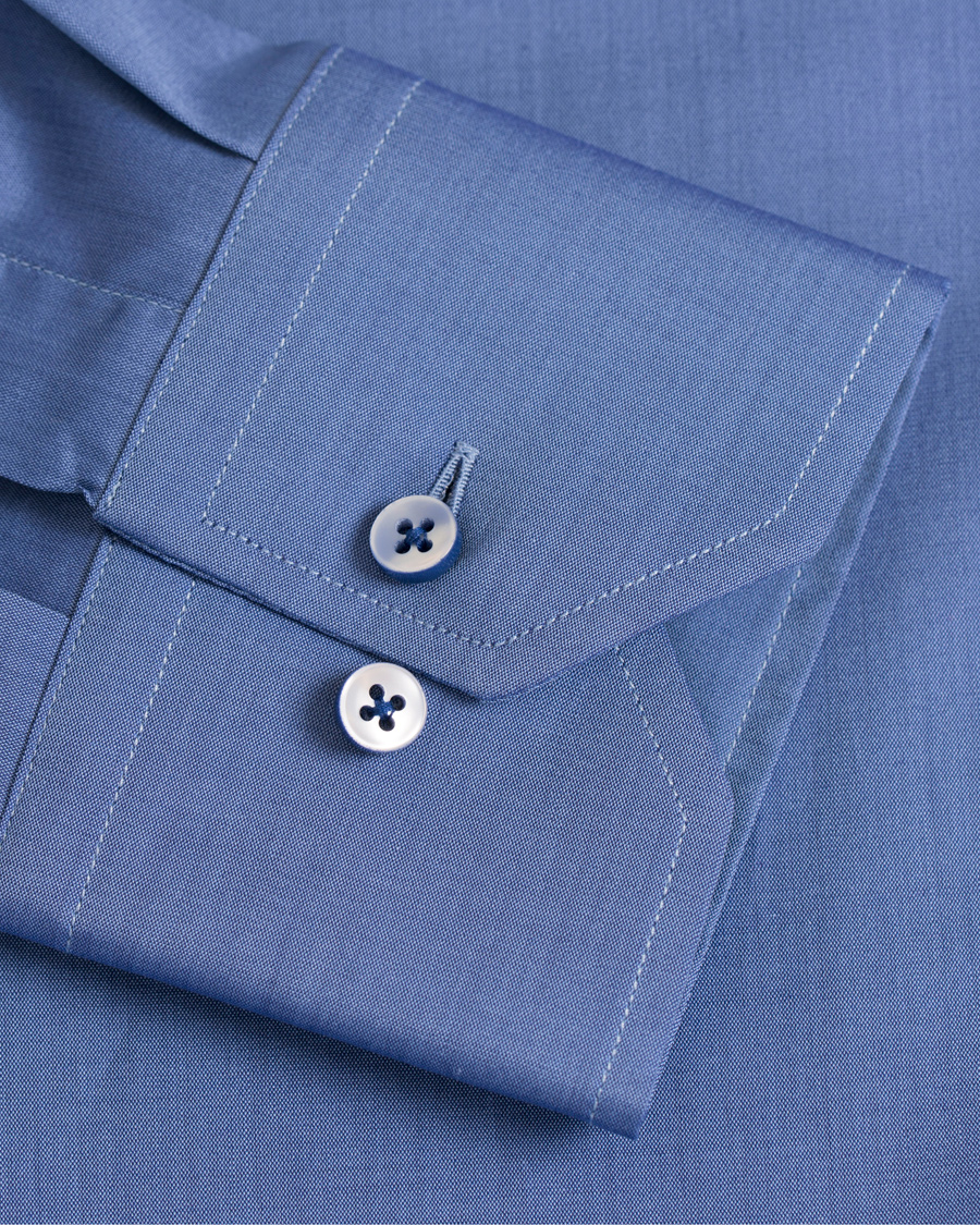 Heren | Overhemden | Stenströms | Fitted Body Shirt Navy