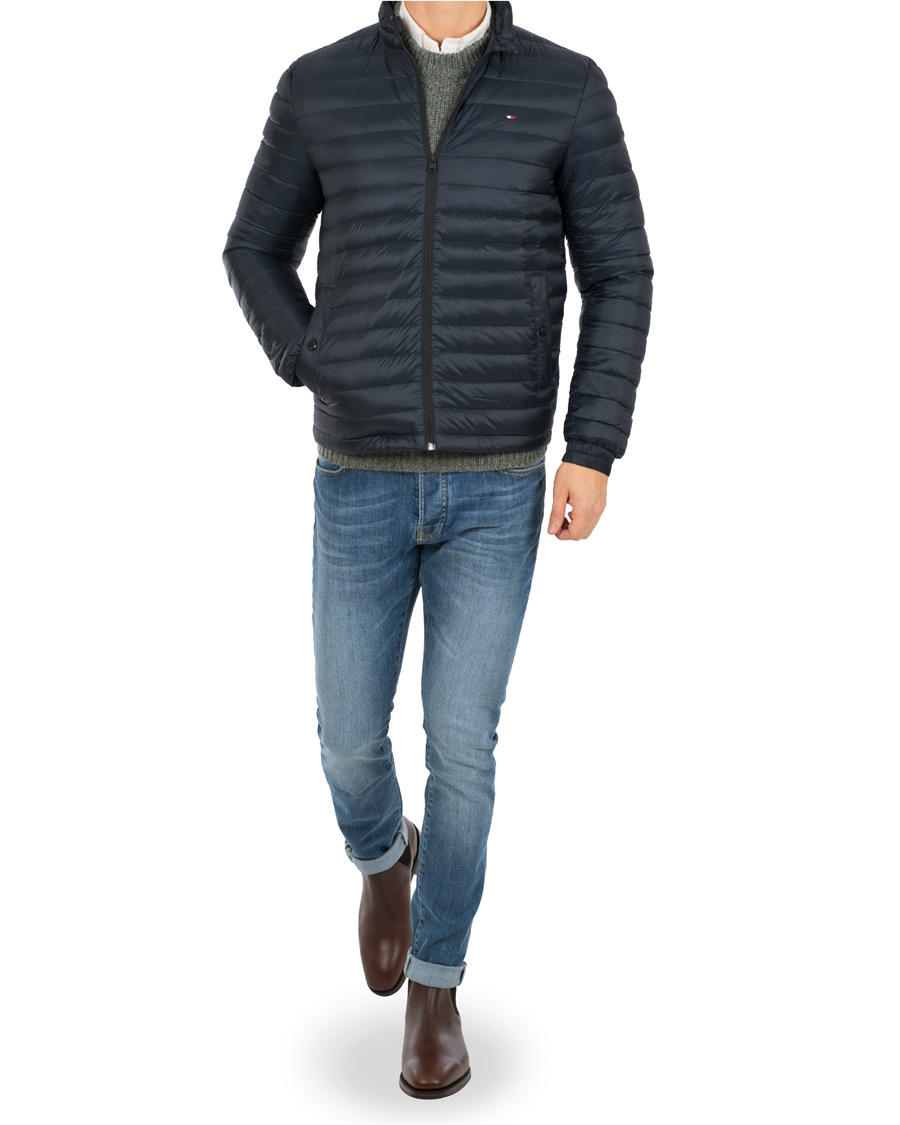 Heren | Jassen | Tommy Hilfiger | Lightweight Down Bomber Jacket Sky Captain