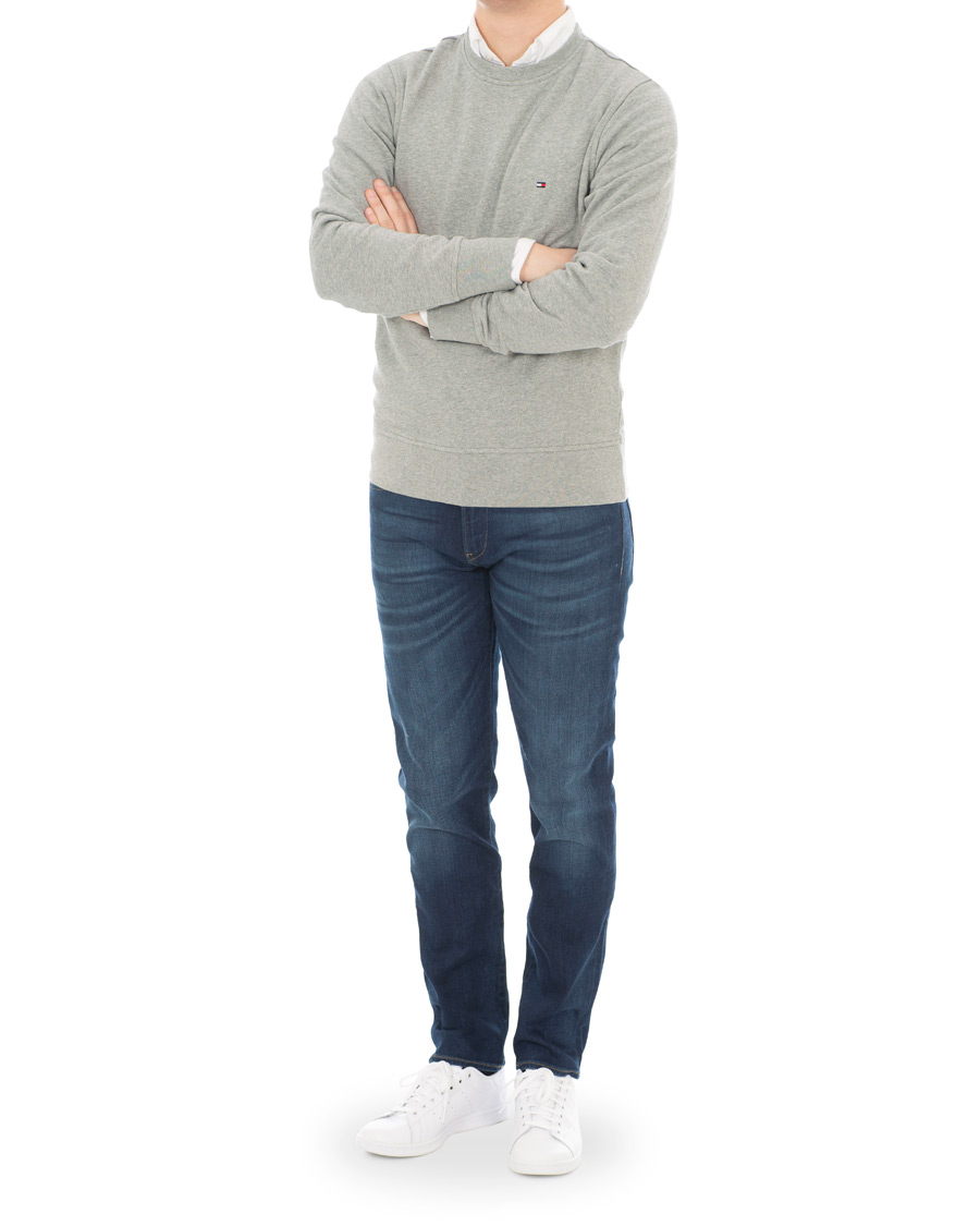 Homme | Pulls Et Tricots | Tommy Hilfiger | Cotton Crew Neck Sweatshirt Cloud Heather