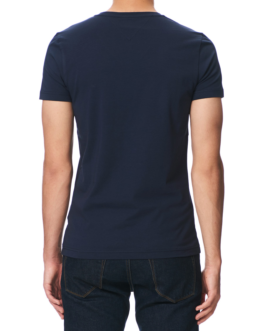 Homme | T-shirts | Tommy Hilfiger | Slim Fit Stretch V-Neck Tee Navy Blazer