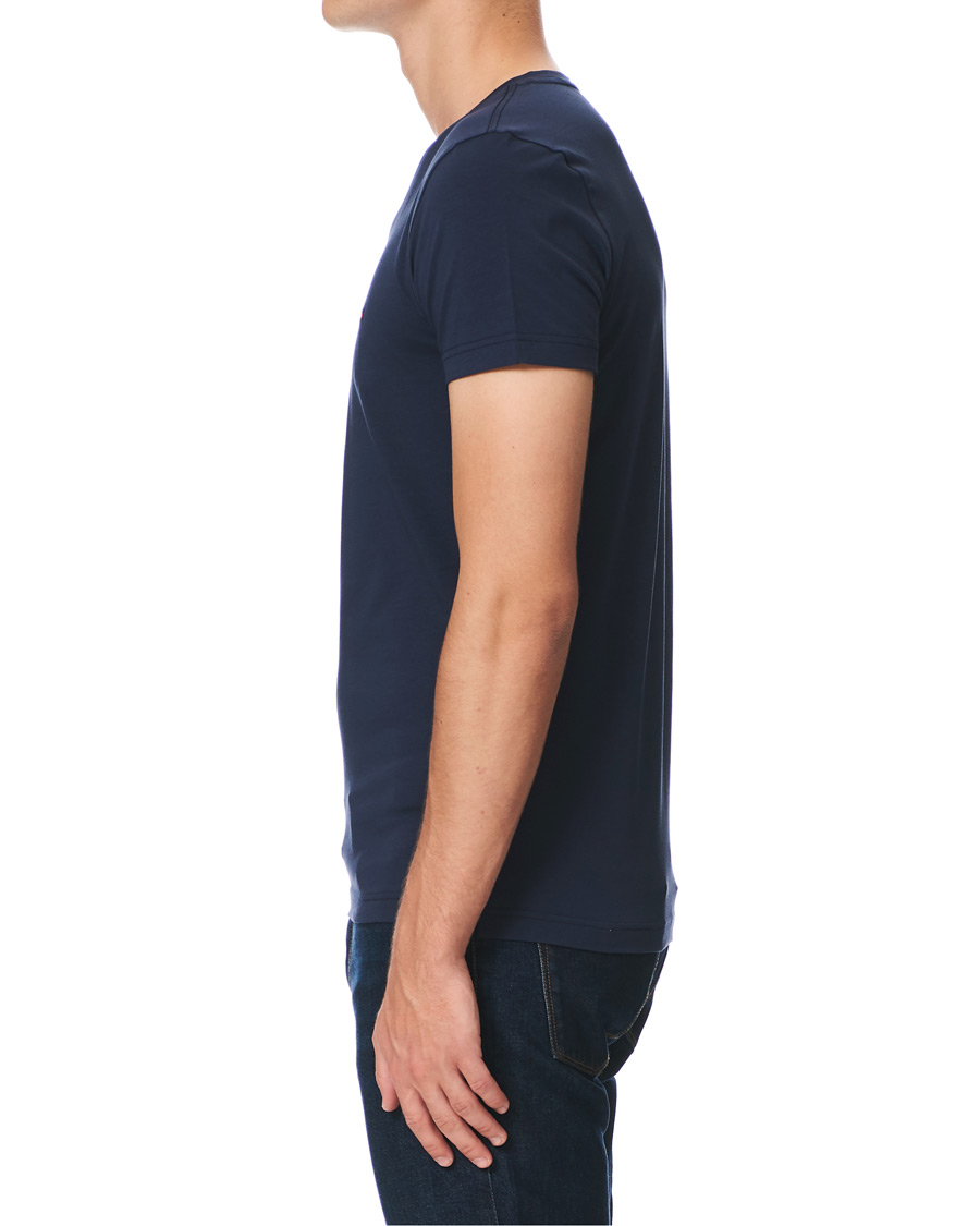 Homme | T-shirts | Tommy Hilfiger | Slim Fit Stretch V-Neck Tee Navy Blazer