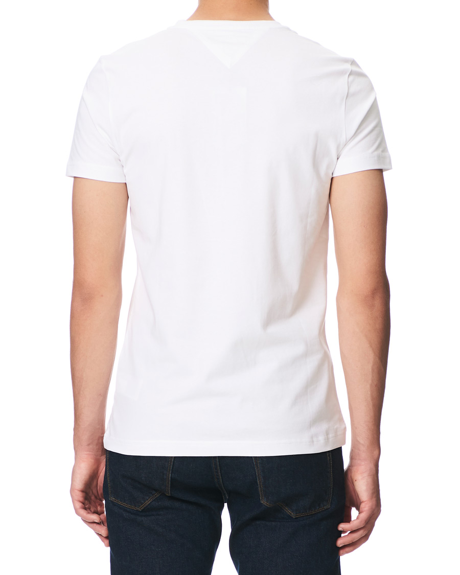 Homme | T-shirts | Tommy Hilfiger | Slim Fit Stretch V-Neck Tee Bright White