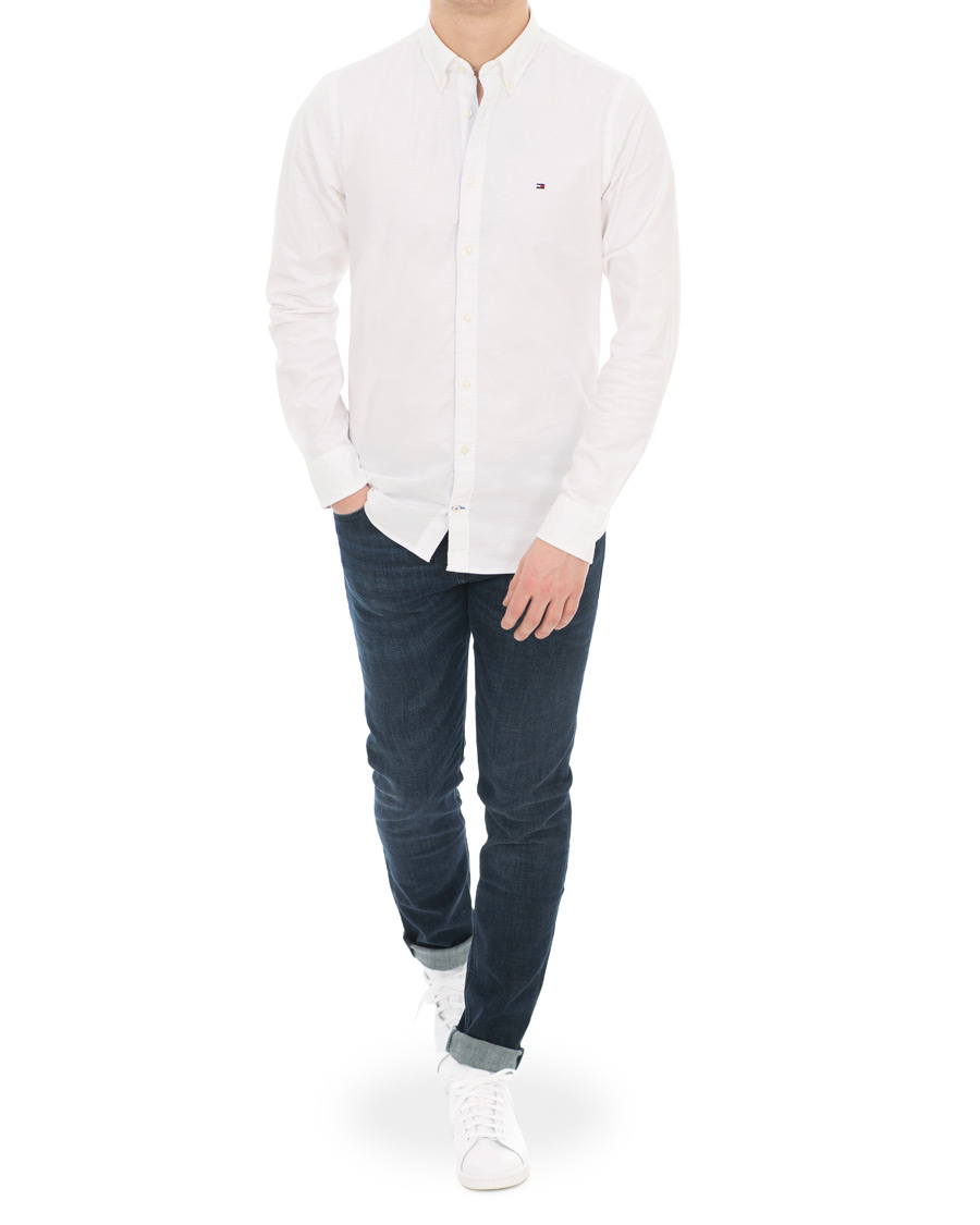 Homme | Chemises | Tommy Hilfiger | Slim Fit Stretch Oxford Shirt Bright White