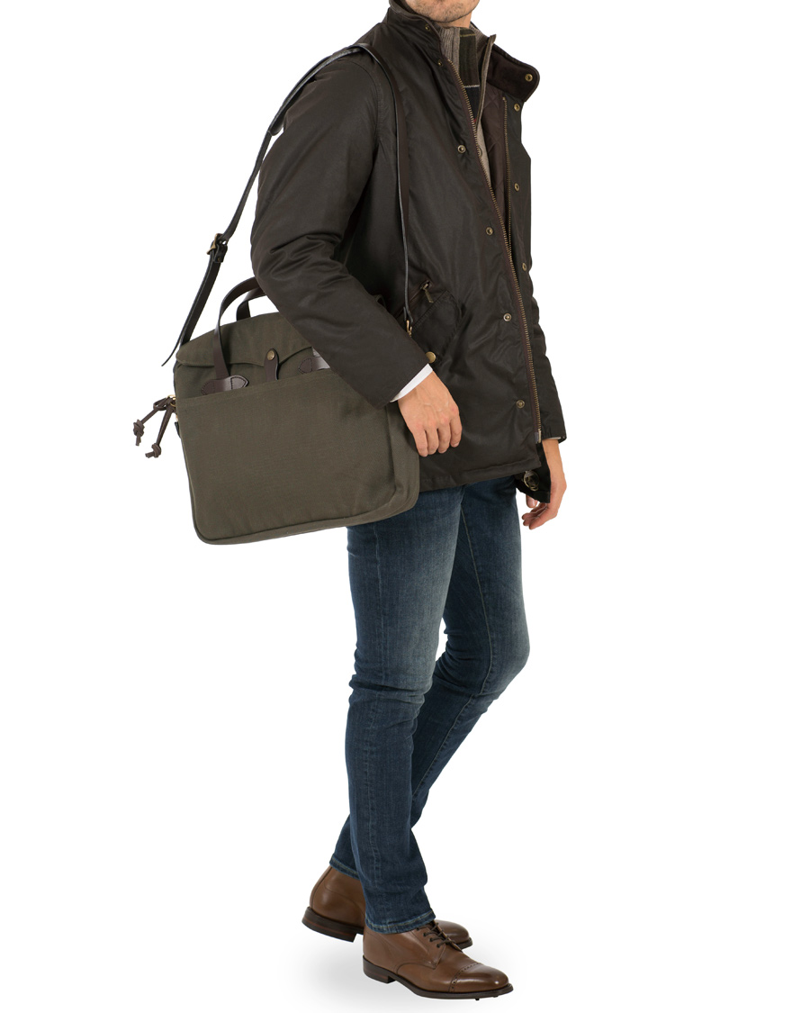 Homme | Filson Original Briefcase Otter Green Canvas | Filson | Original Briefcase Otter Green Canvas