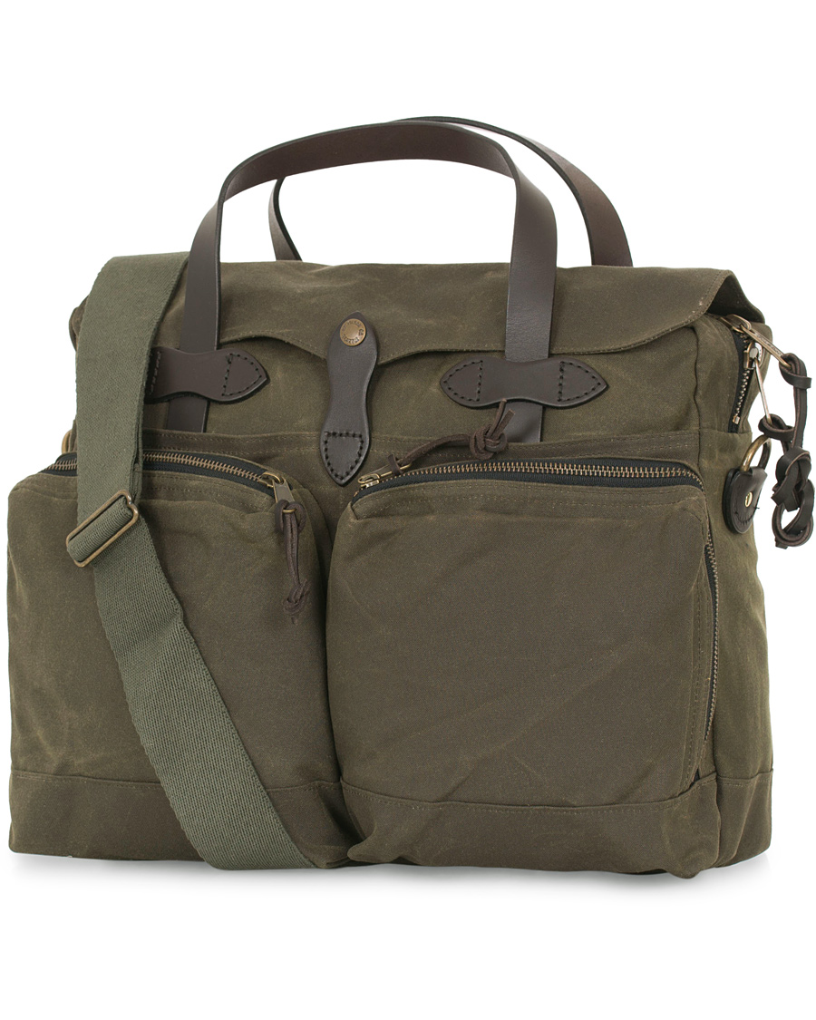 Homme | Filson 24-Hour Tin Briefcase Otter Green Canvas | Filson | 24-Hour Tin Briefcase Otter Green Canvas