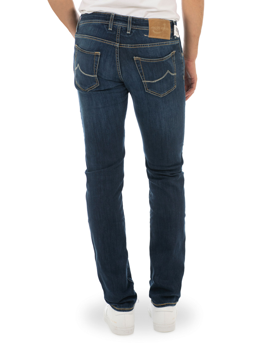 Homme | Jeans | Jacob Cohën | 622 Slim Jeans Mid Blue