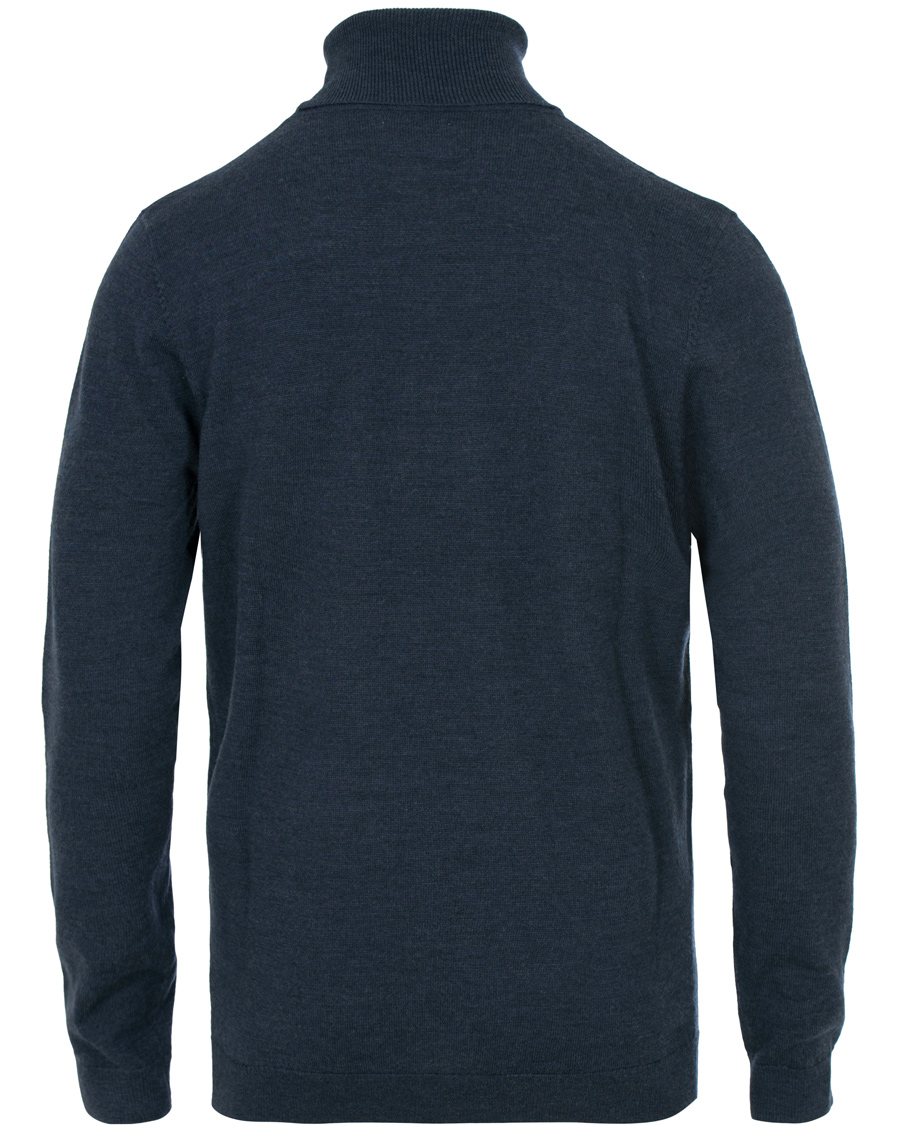 Homme | Pulls Et Tricots | A Day's March | Merino Roll Neck Midnight Melange