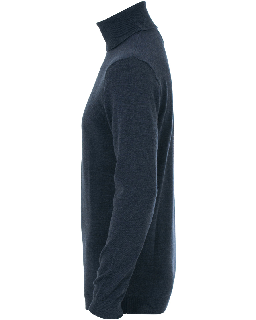 Homme | Pulls Et Tricots | A Day's March | Merino Roll Neck Midnight Melange