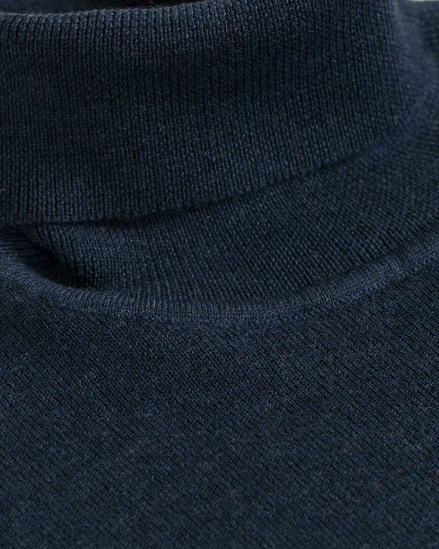 Homme | Pulls Et Tricots | A Day's March | Merino Roll Neck Midnight Melange