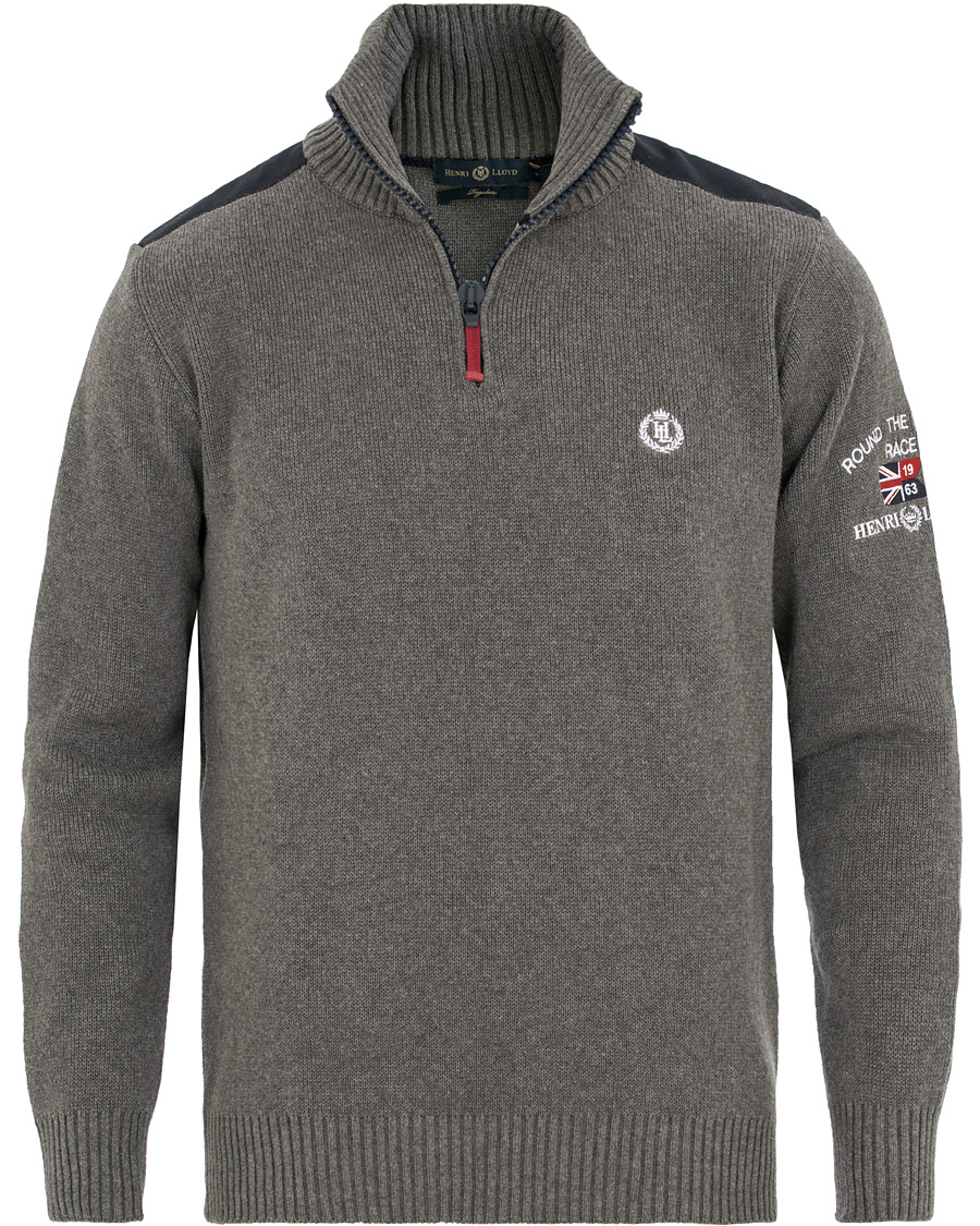 Homme | Pulls Et Tricots | Henri-Lloyd | Henri Lloyd RWR Half Zip Grey Melange
