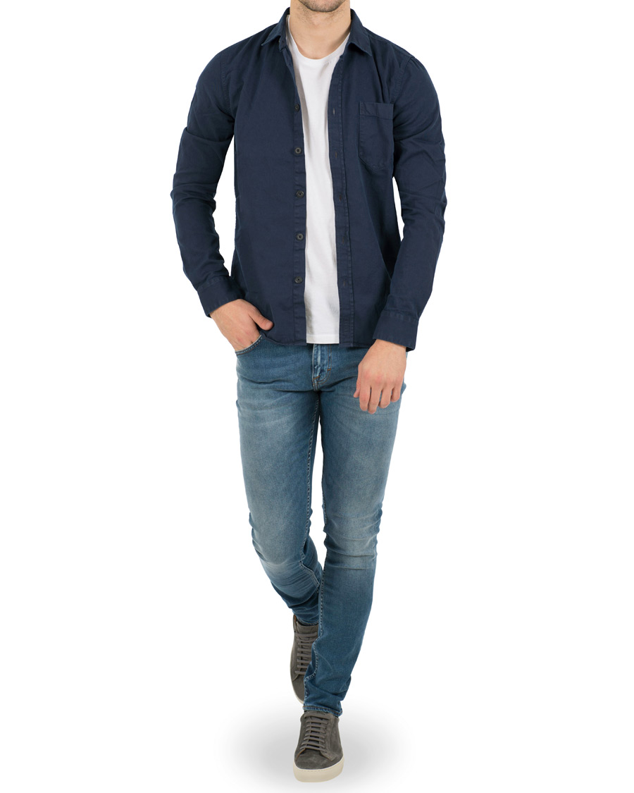 Homme | Chemises | Nudie Jeans | Henry Pigment Dyed Shirt Midnight