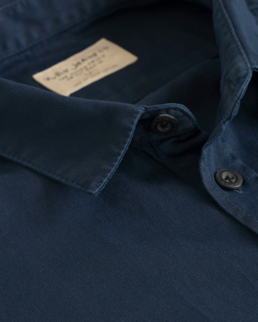 Homme | Chemises | Nudie Jeans | Henry Pigment Dyed Shirt Midnight