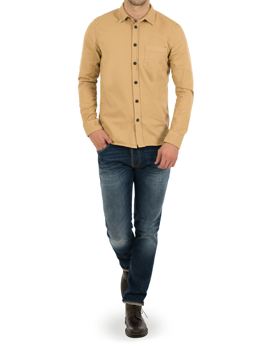Homme | Chemises | Nudie Jeans | Henry Pigment Dyed Shirt Beige
