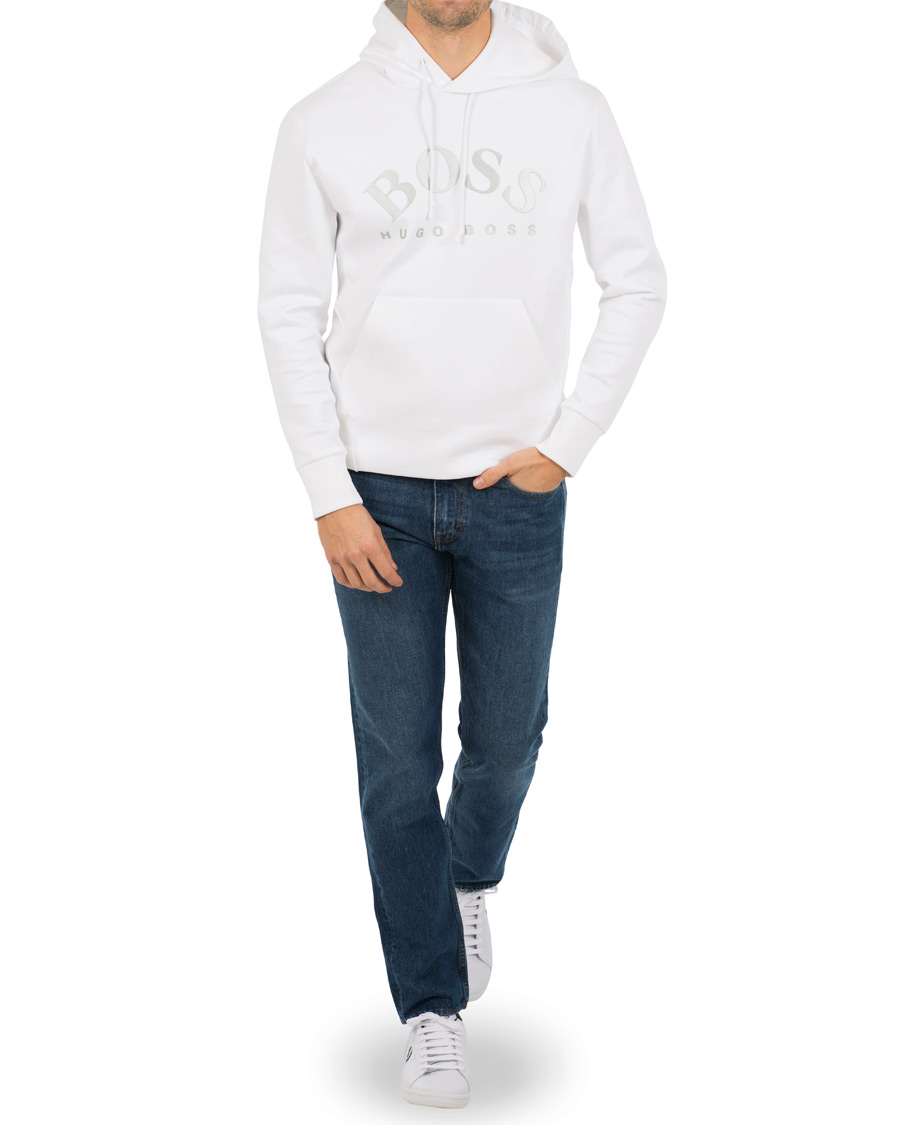 Homme | Pulls Et Tricots | BOSS GREEN | BOSS Athleisure Sly Hooded Sweatshirt Training White