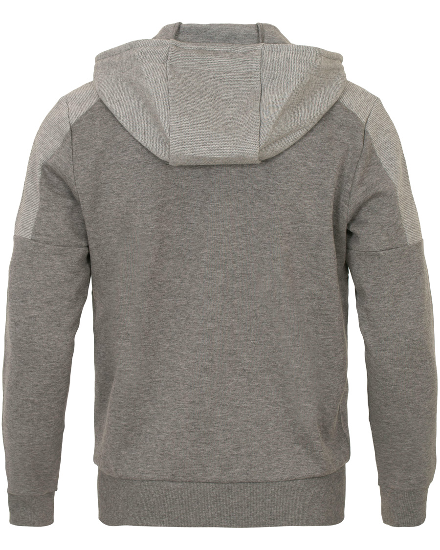 Homme | Pulls Et Tricots | BOSS GREEN | BOSS Athleisure Saggy Full Zip Hoodie Mid Grey Melange