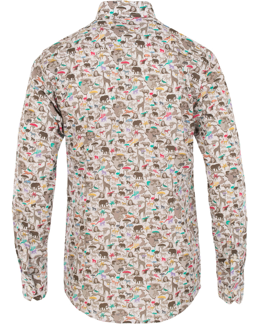 Homme | Chemises | Eton | Slim Fit Printed Animals Shirt White