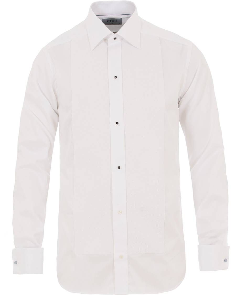 Homme | Chemises | Eton | Slim Fit Tuxedo Shirt White