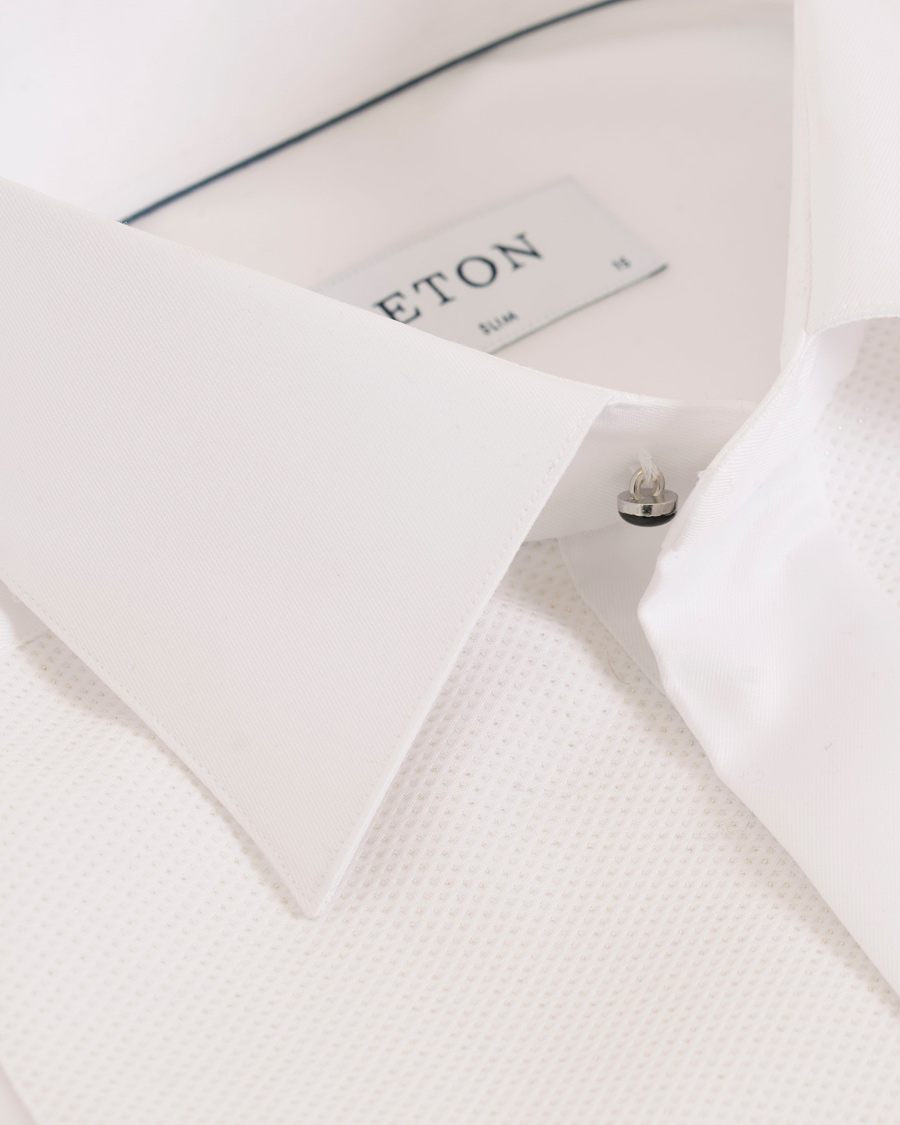 Homme | Chemises | Eton | Slim Fit Tuxedo Shirt White