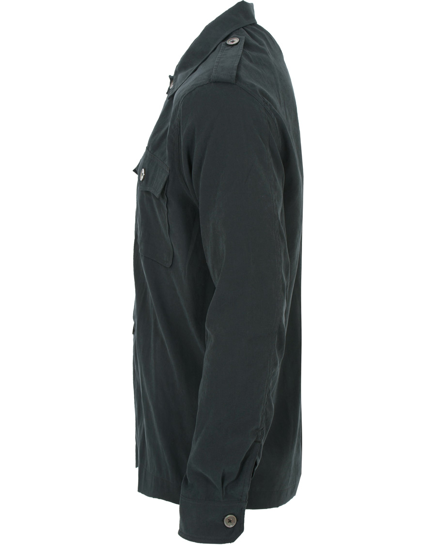 Homme | Chemises | Our Legacy | Casual Military Shirt Black Tech Cupro