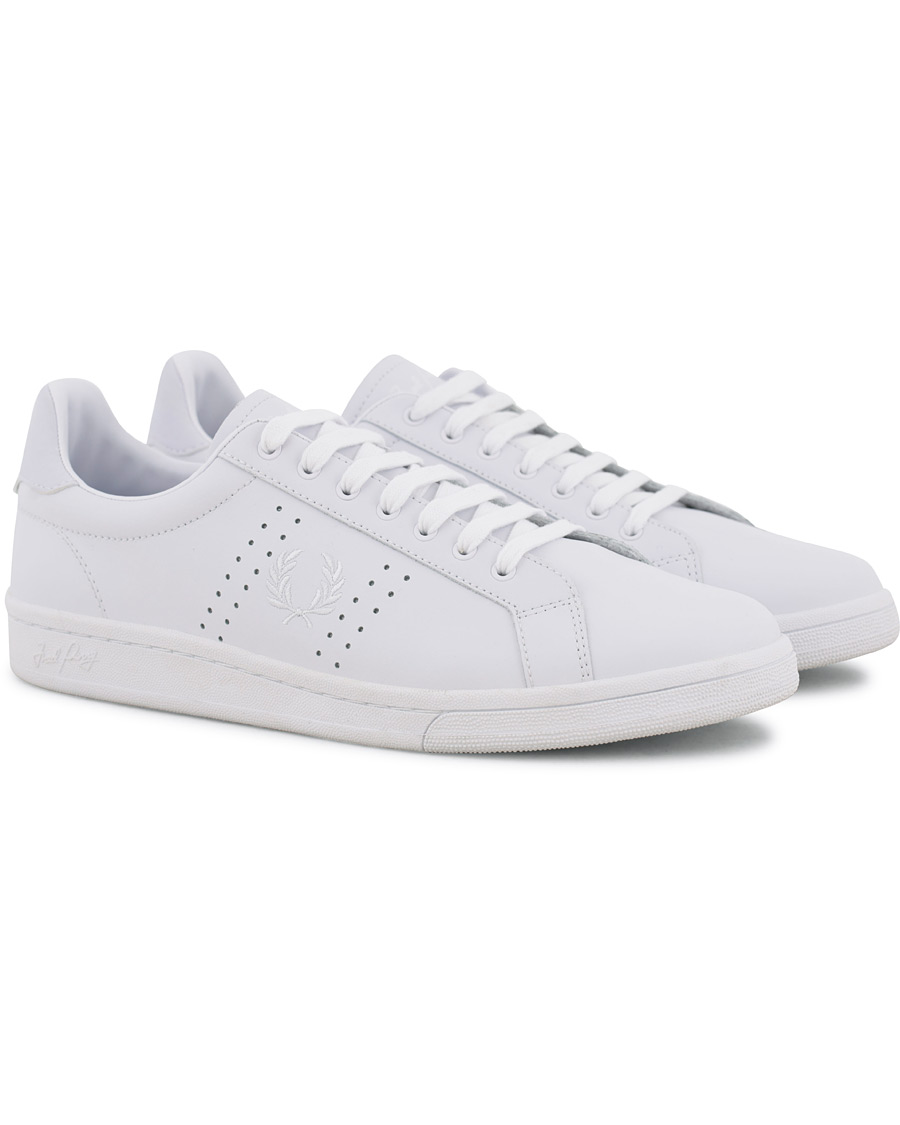 Homme | Fred Perry Parkside Leather Sneaker White | Fred Perry | Parkside Leather Sneaker White