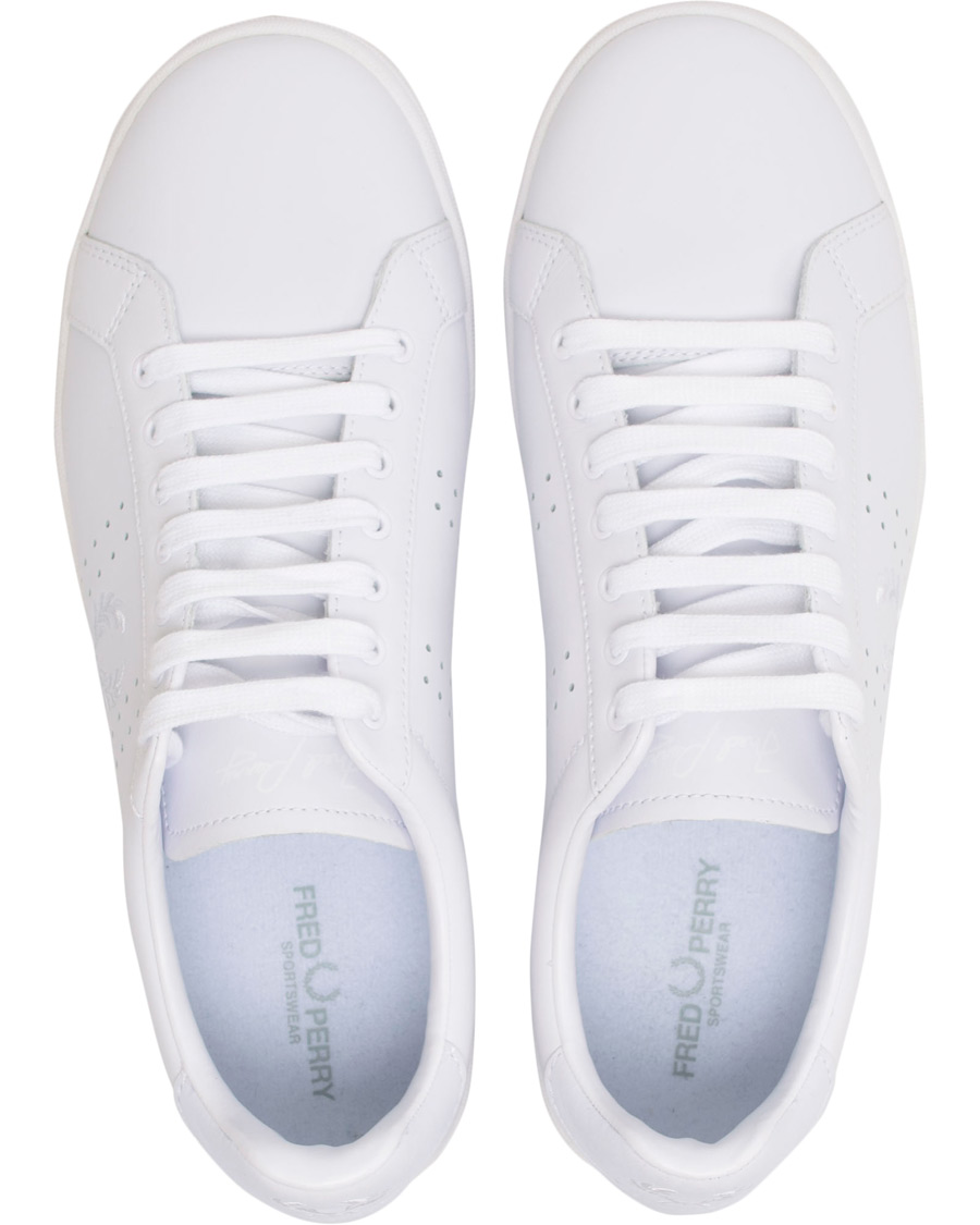 Homme | Fred Perry Parkside Leather Sneaker White | Fred Perry | Parkside Leather Sneaker White