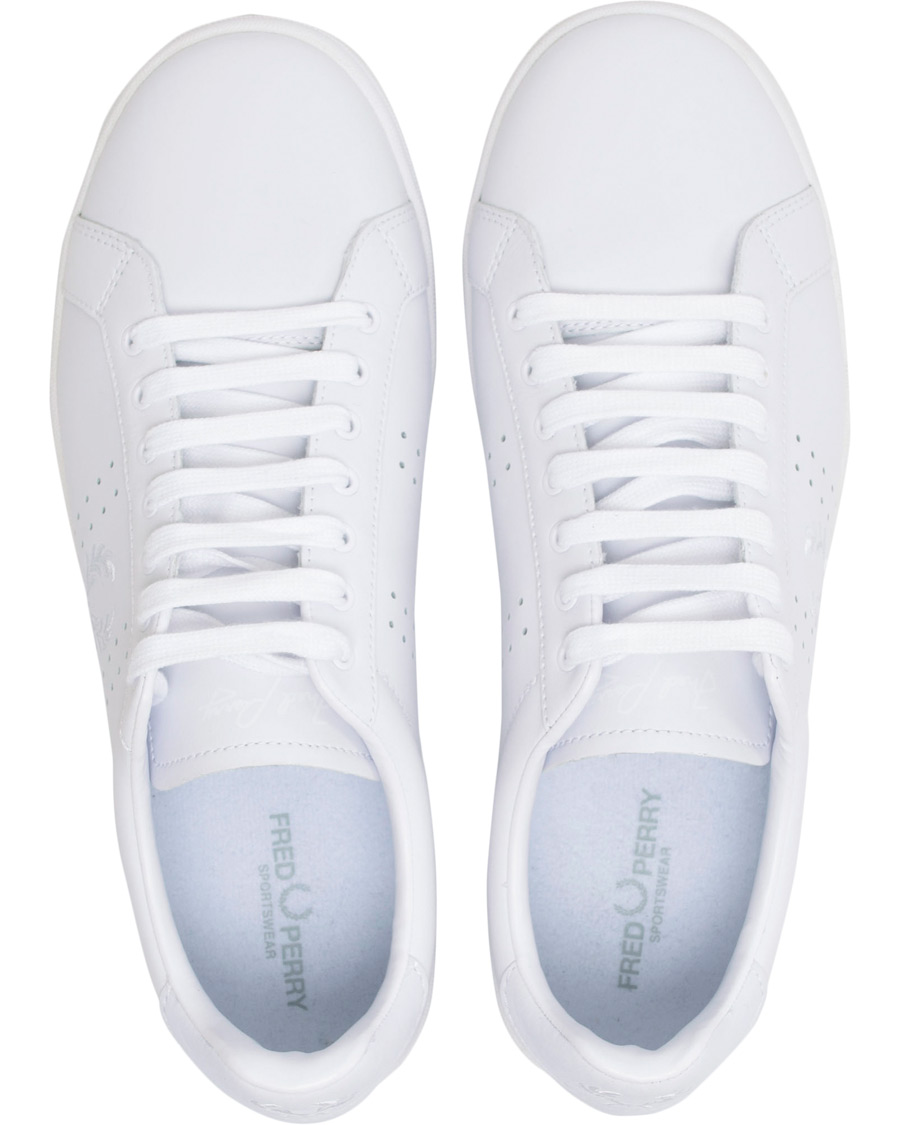 Homme | Fred Perry Parkside Leather Sneaker White | Fred Perry | Parkside Leather Sneaker White