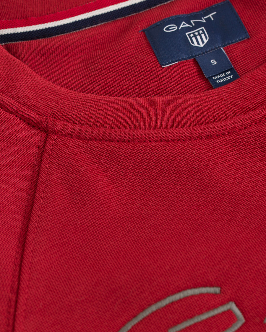 Homme | Pulls Et Tricots | GANT | Shield Crew Neck Sweat Dark Red