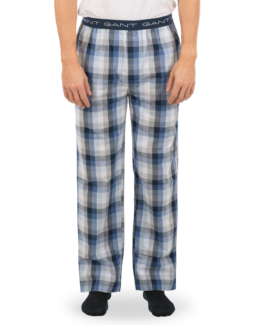 Homme | Sous-Vêtements Et Chaussettes | GANT | Block Check Pyjama Pants Blue Oean