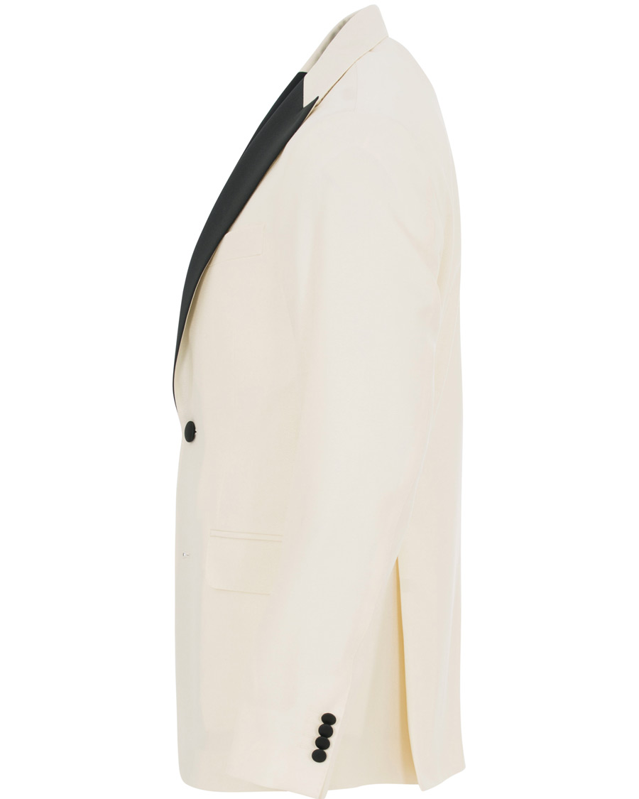 Homme | Blazers | Oscar Jacobson | Elder Peak Lapel Tuxedo Blazer White