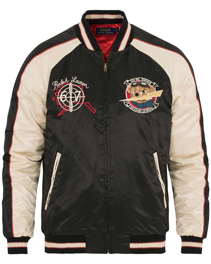 Homme | Manteaux Et Vestes | Polo Ralph Lauren | Baseball Bear Jacket Black/White