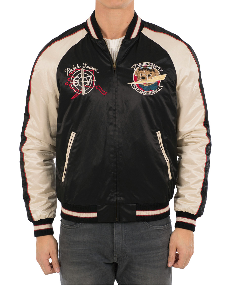 Homme | Manteaux Et Vestes | Polo Ralph Lauren | Baseball Bear Jacket Black/White