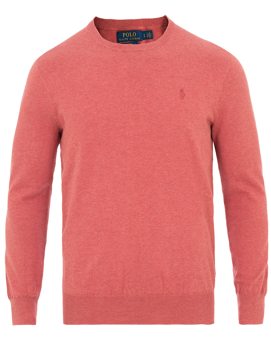 Homme | Pulls Et Tricots | Polo Ralph Lauren | Pima Cotton Crew Neck Pullover Sun Red