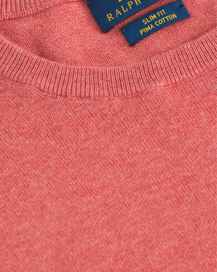 Homme | Pulls Et Tricots | Polo Ralph Lauren | Pima Cotton Crew Neck Pullover Sun Red