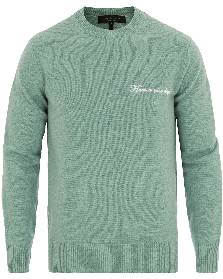 Homme | Pulls Et Tricots | rag & bone | Victor Lambswool Crew Sea Foam Green